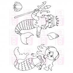 Efco Stempel Clear „Maritim 1“, transparent, A7/ 74 x 105 mm, 4-teilig 