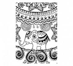 Efco Stempel Clear „Orient“, transparent, A7/ 74 x 105 mm, 1-teilig 