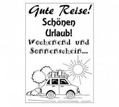 Efco Stempel Clear Reise 2, transparent, A7/ 74 x 105 mm, 4-teilig 