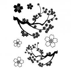 Efco Stempel Clear „Sakura“, transparent, A7/ 74 x 105 mm, 7-teilig 