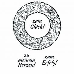 Efco Stempel Clear Schlüssel 02, transparent, A7/ 74 x 105 mm, 4-teilig 