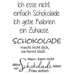 Efco Stempel Clear Schokolade macht nicht, transparent, A7/ 74 x 105 mm, 3-teilig 