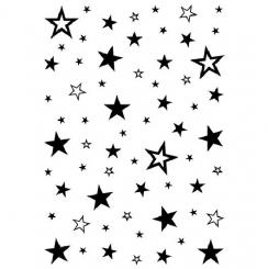 Efco Stempel Clear „Sterne Hintergrund“, transparent, A7/ 74 x 105 mm, 1-teilig 