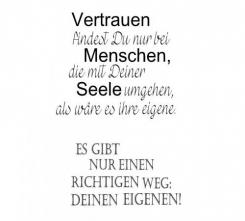 Efco Stempel Clear „Vertrauen“, transparent, A7/ 74 x 105 mm, 2-teilig 