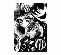 Efco Stempel Clear „Weltall“, transparent, A7/ 74 x 105 mm, 1-teilig 