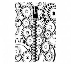 Efco Stempel Clear „Zahnräder“, transparent, A7/ 74 x 105 mm, 1-teilig 