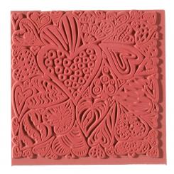 Efco Texturmatte 90 x 90 mm - Hearts / Herzen 