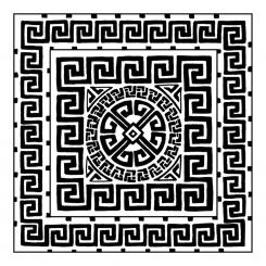 Efco Texturmatte 90 x 90 mm - Mäander 