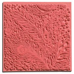 Efco Texturmatte 90 x 90 mm - Peacock / Federn 