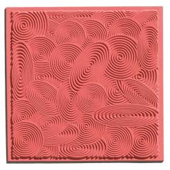 Efco Texturmatte 90 x 90 mm - Spirals / Spiralen 