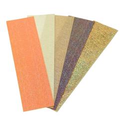 Efco Wachsplatten mit Glimmer Set 1 - Mischung 200x50mm - 5 Stk. 