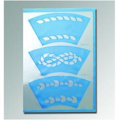 Efco flexible Flex Schablonen selbsthafend A5 Bogen Bordüren 