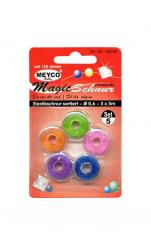 Elastische Magic-Schnur, rund 5er Set 