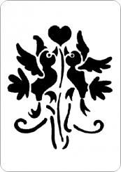 Embossing - Messingschablone Liebe 