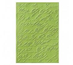 Embossing-Prägefolder/ -schablone Alte Schrift 10,6x15cm 