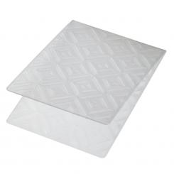 Embossing-Prägefolder/ -schablone Diagonal Quadrate 10,6x15cm 