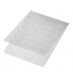 Embossing-Prägefolder/ -schablone Quadrate Kreis im Viereck 10,6x15cm 