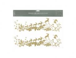 Fenstersticker Story Christm.carol gold 52x33cm 