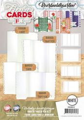 Figuren Karten 4 - Set mit 8 Karten - Weiß 