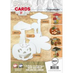 Figuren Karten 5 - Set mit 8 Karten - Weiß 