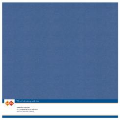 Findit Carddeco Leinenkarton 30,5 x 30,5cm 240g 10 Blatt Jeansblau Jeansblau