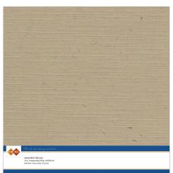 Findit Carddeco Leinenkarton 30,5 x 30,5cm 240g 10 Blatt Kraft cappuccino Kraft cappuccino