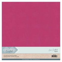Findit Carddeco Leinenkarton 30,5 x 30,5cm 240g 10 Blatt Magenta Magenta
