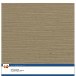 Findit Carddeco Leinenkarton 30,5 x 30,5cm 240g 10 Blatt Mokka Kraft mokka