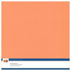 Findit Carddeco Leinenkarton 30,5 x 30,5cm 240g 10 Blatt Pastellorange Pastellorange