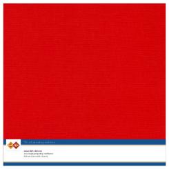 Findit Carddeco Leinenkarton 30,5 x 30,5cm 240g 10 Blatt Rot Rot