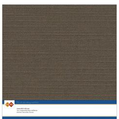 Findit Carddeco Leinenkarton 30,5 x 30,5cm 240g 10 Blatt Schokoladenbraun Schokoladenbraun