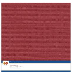 Findit Carddeco Leinenkarton 30,5 x 30,5cm 240g 10 Blatt Weihnachts Rot Weihnachts Rot