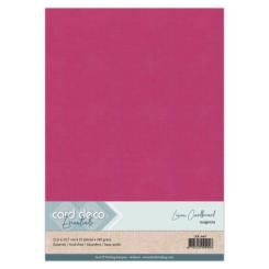 Findit Carddeco Leinenkarton DIN A4 240g 10 Blatt Magenta Magenta