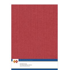 Findit Carddeco Leinenkarton DIN A4 240g 10 Blatt Rot Rot