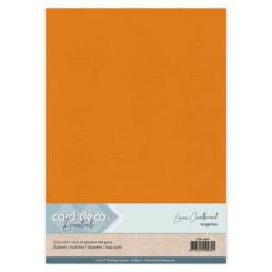 Findit Carddeco Leinenkarton DIN A4 240g 10 Blatt Tangerine Tangerine