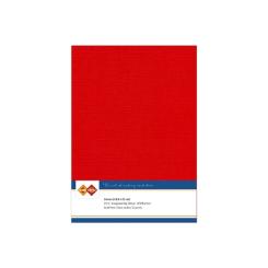 Findit Carddeco Leinenkarton DIN A5 240g 10 Blatt Rot Rot