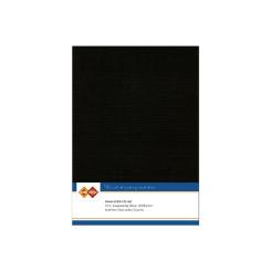 Findit Carddeco Leinenkarton DIN A5 240g 10 Blatt Schwarz Schwarz