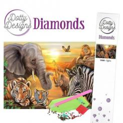 Findit Dotty Designs Diamonds - Malen mit Diamanten - Safari 