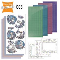 Findit Hobbydots Sparkles Karten - Lovely Tiere 