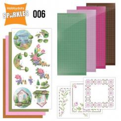 Findit Hobbydots Sparkles Karten - Romantischer Frühling 