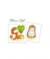 Flower Soft® 6 Kartenaufleger Igel with love 