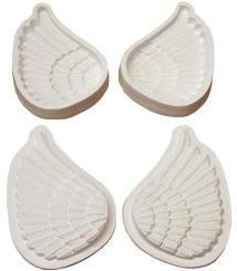 Form für Moosgummi 2tlg - Engelsflügel Ø 7,5 x 11,5cm 