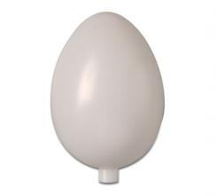 Garten-Ei aus Kunststoff, weiss mit Stutzen versch Größen 