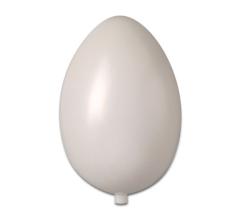 Garten-Ei aus Kunststoff, weiss mit Stutzen versch Größen 140 x 95mm 140 x 95mm