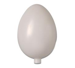 Garten-Ei aus Kunststoff, weiss mit Stutzen versch Größen 80 x 60mm 80 x 60mm