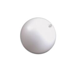 Gartenkugel aus Kunststoff, weiss mit Stutzen 12 cm 12 cm