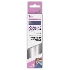 Gemini FOILPRESS Multi-Surface Heißfolienstempel Folie 12,6 x 500cm Silber Silber