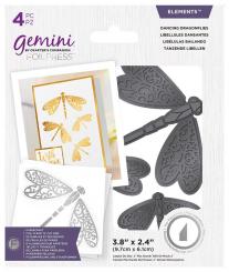 Gemini Stanz- & Heißfolienstempel -  4tlg -Tanzende Libellen 
