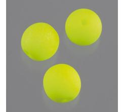 Glasperlen rund NEON opak 6mm / 30 Stk. Neon-Gelb Neon-Gelb