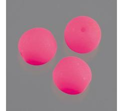 Glasperlen rund NEON opak 8mm / 18 Stk. Neon-Pink Neon-Pink